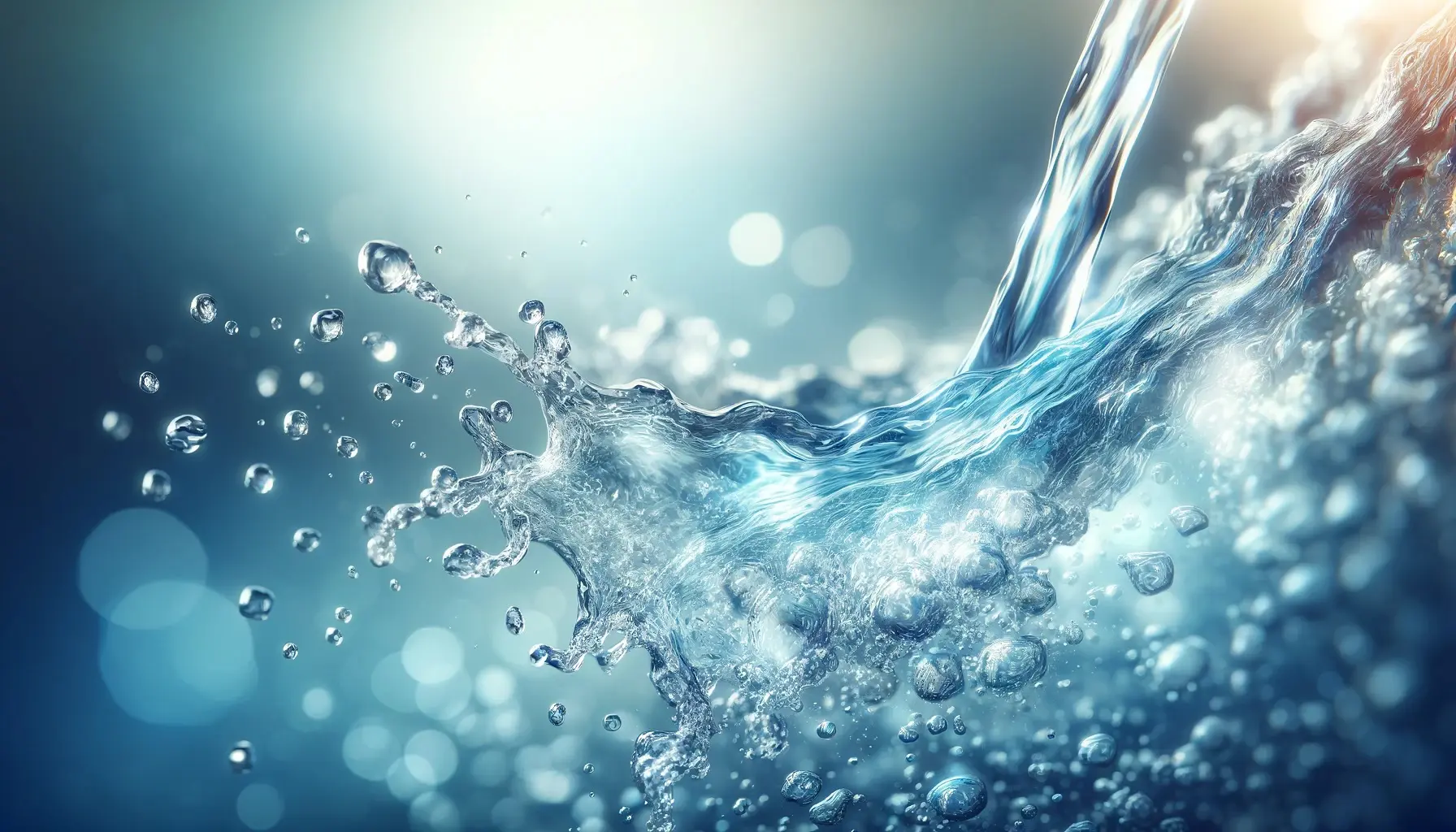 Eau adoucie par un adoucisseur d'eau à la maison